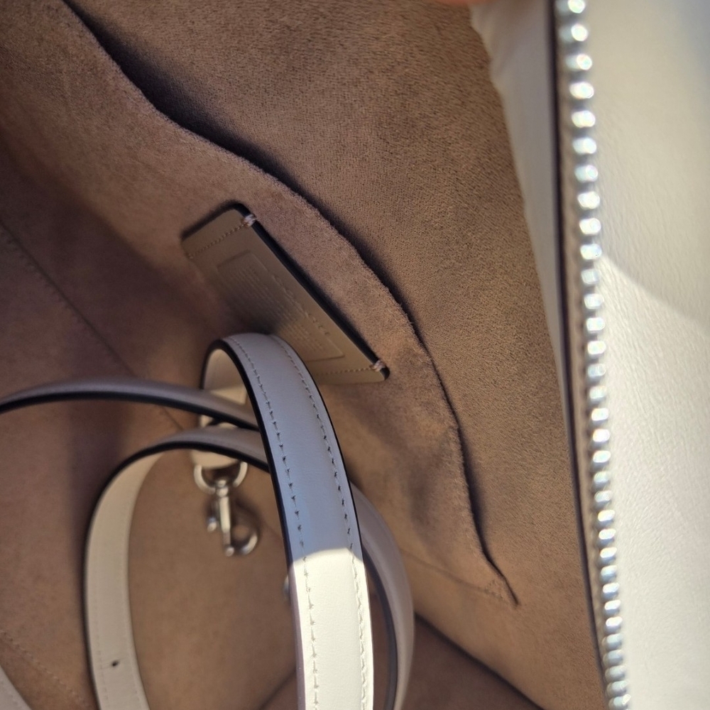 Coach Leather Satchel in Light Cream - Picture 6 of 6